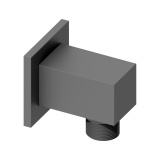 Product cut out image of the Abacus Emotion Anthracite Square Wall Outlet